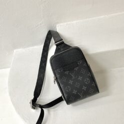 Louis Vuitton Outdoor Slingbag Taigarama Noir Black For Men, Men’s Bags, Crossbody Bags 8.3in/21cm LV M30741