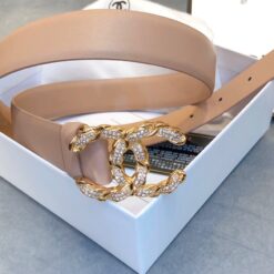 Alternative view of Chanel Belt With Double C Buckle Beige Women Belt