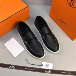 Alternative view of Hermes Ignacio Loafers Noir For Men H251891ZA01390