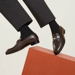 Alternative view of Hermes Paris Loafers Brown For Men H231930ZAME400
