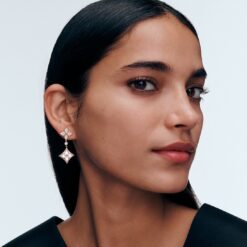 Alternative view of Louis Vuitton Color Blossom Double Star Long Earrings Pink-Toned For Women Q06489