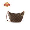 [True-to-ORIGINAL] Louis Vuitton Loop Hobo Monogram Canvas Brown For Women 38cm/15in M46311