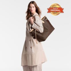 Alternative view of [True-to-ORIGINAL] Louis Vuitton Neverfull GM Tote Bag 15.4in/ 39cm Brown Monogram Gold Hardware For Women M46978