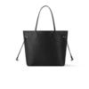 Louis Vuitton Neverfull MM Tote Bag 12.2in/ 31cm Black Silver Hardware For Women M11930