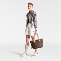 Alternative view of [True-to-ORIGINAL] Louis Vuitton Neverfull MM Tote Bag 12.2in/ 31cm Brown Monogram Gold Hardware For Women M40995