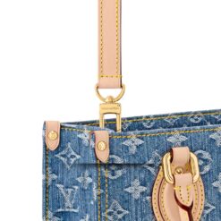 Alternative view of [True-to-ORIGINAL] Louis Vuitton OnTheGo PM Denim Blue For Women 9.8in/25cm M14633
