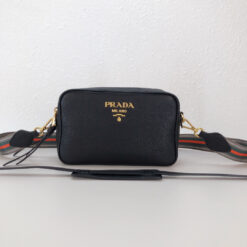 Alternative view of Prada Medium Camera Bag With Gold Tone Hardware In Black For Women 8.6in/ 22cm