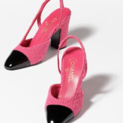 Alternative view of Chanel Slingbacks Pink And Black For Women G45509 B17162 NZ567