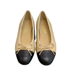 Chanel Ballet Flats Beige For Women