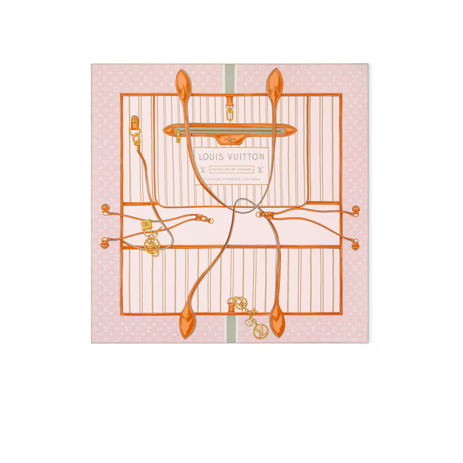 Louis Vuitton My Neverfull Shawl Pink For Women M96537