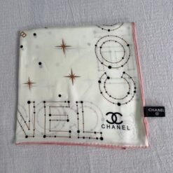 Alternative view of Chanel 25C Coco Square Scarf White For Women 35.4in/90cm