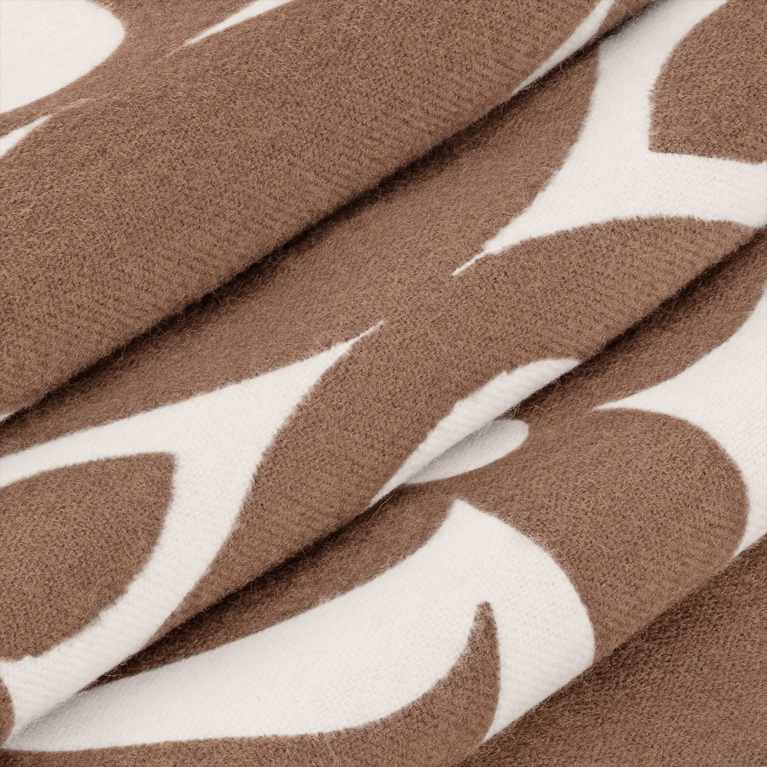 Louis Vuitton LV Medallion Scarf Brown 92.5in/235cm M94853 - Image 3