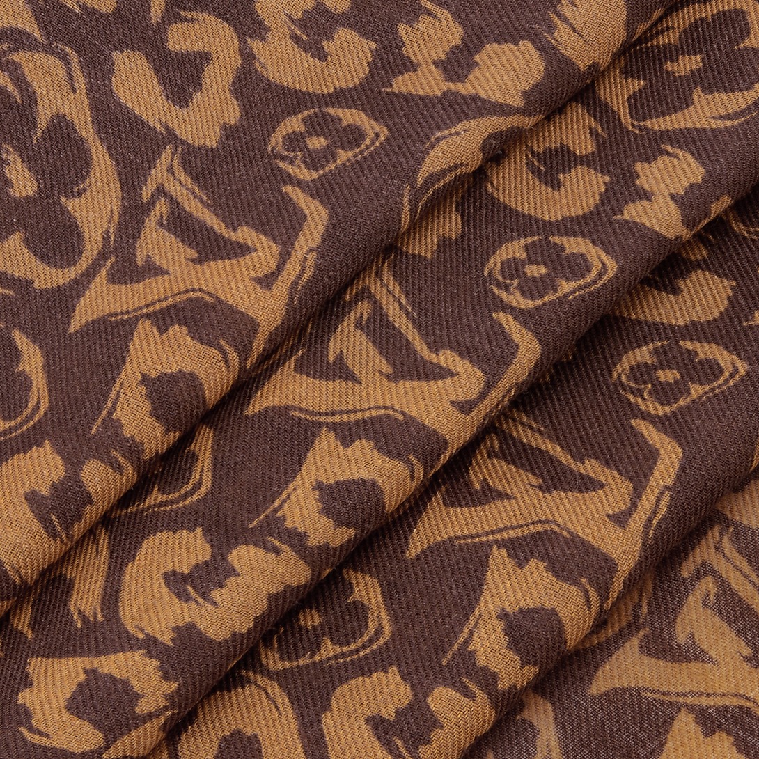Louis Vuitton LV Safari Stole 72.8in/ 185cm Brown For Women M98151 - Image 6
