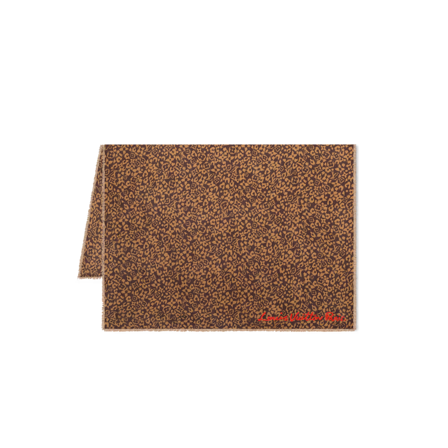 Louis Vuitton LV Safari Stole 72.8in/ 185cm Brown For Women M98151