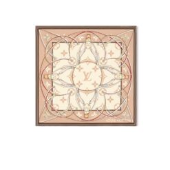 Louis Vuitton Ultimate Monogram Square 90 Scarf Dune For Women 35.4in/90cm M79587